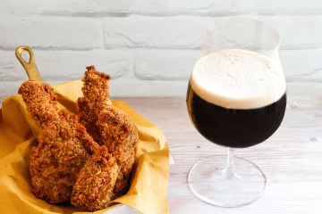 agnello in tempura e birra scura